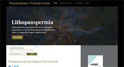 Desktop Screenshot of panspermia-theory.com